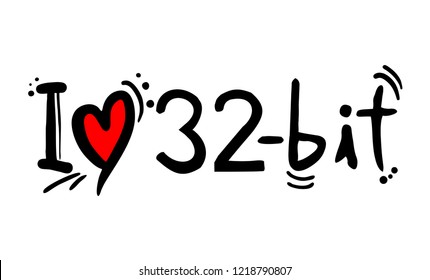 32 bit love message