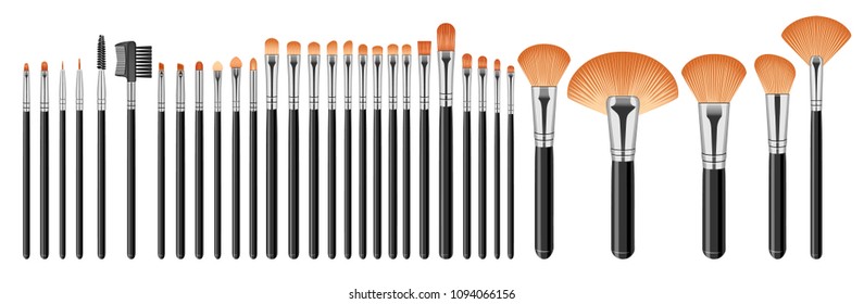 32 forms of makeup brushes