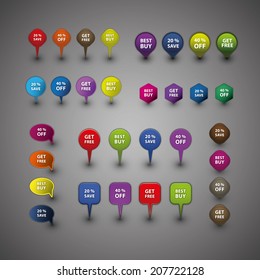 32 Map Signs - Colorful Collection
