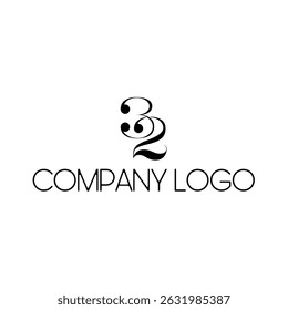 32 Monogramm Firmenlogo Design