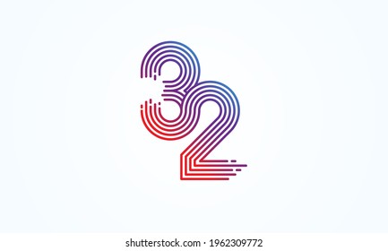 32 Number Images Stock Photos Vectors Shutterstock