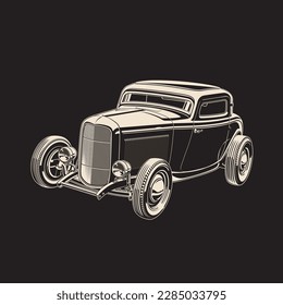 32 Traditional Hot Rod Vector