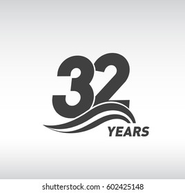 32 Years Anniversary Celebration Design