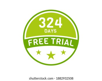 324 days free trial. 324 day Free trial badges