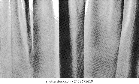 Fondo de cortina con textura gris claro rayas simétricas. eps