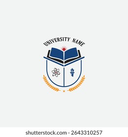3266 educational logo school college university learning institute book academy organization