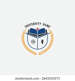 3268 educational logo school college university learning institute book academy organization