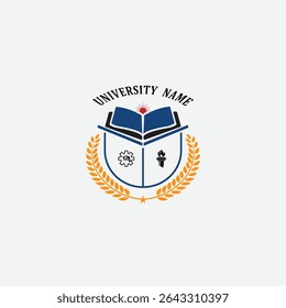 3269 educational logo school college university learning institute book academy organization
