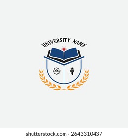3270 educational logo school college university learning institute book academy organization