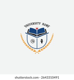 3272 educational logo school college university learning institute book academy organization