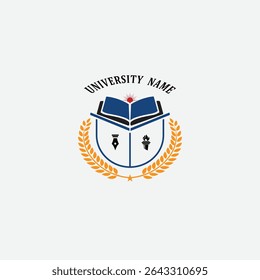 3274 educational logo school college university learning institute book academy organization