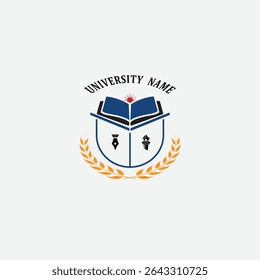 3275 educational logo school college university learning institute book academy organization