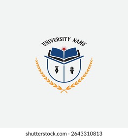 3277 educational logo school college university learning institute book academy organization