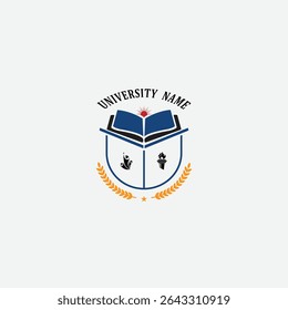 3281 educational logo school college university learning institute book academy organization