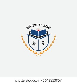3282 educational logo school college university learning institute book academy organization