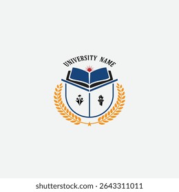 3284 educational logo school college university learning institute book academy organization