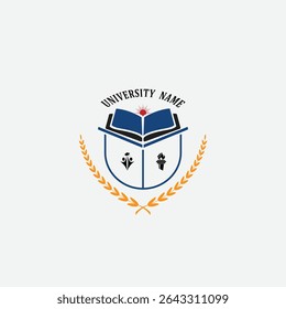 3287 educational logo school college university learning institute book academy organization