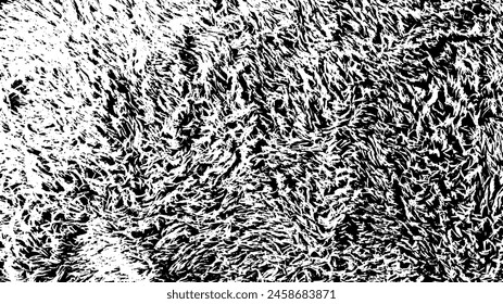 3-29. Natural Fur, Grunge Vector Background. Overlay Texture. Abstract Halftone Vector Illustration - Vector Image