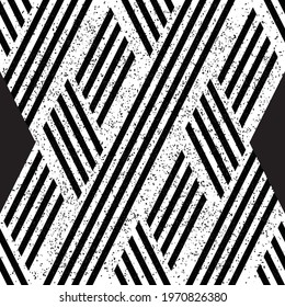 3293 Abstract pattern with black lines and rhombus. Seamless vector illustration eps 10.