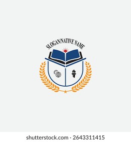 3294 educational logo school college university learning institute book academy organization
