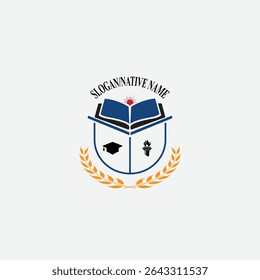 3298 educational logo school college university learning institute book academy organization