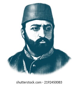 32nd sultan of the Ottoman Empire and 111th Islamic caliph. Sultan Abdulaziz of the Ottoman empire 1830-1876