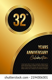 32Th Anniversary Celebration Template Design