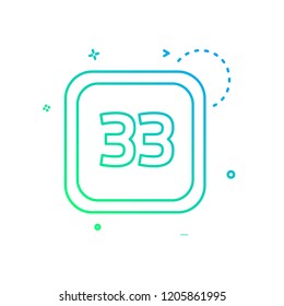 33 Date Calender icon design vector