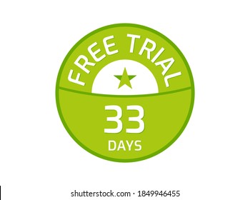 33 Days Free Trial logo, 33 Day Free trial image