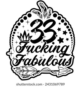 33 fucking fabulous black vector graphic design and cut file