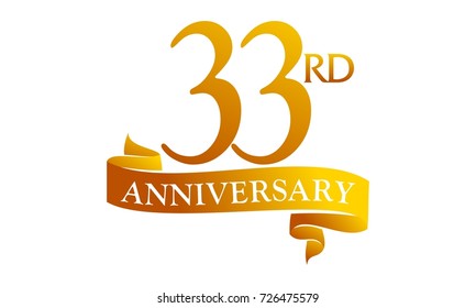 33 Ribbon Anniversary 