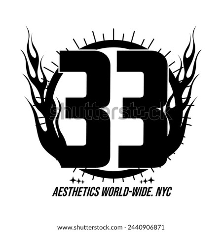33 Y2K Clothing Logo Patch Apparel Fashion Sticker And Vector Design K23, Commercial Use