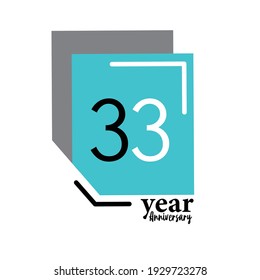 Modelo vectorial de 33 años Diseño Ilustración Caja azul Elegante Fondo blanco