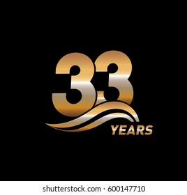 33 Years Anniversary Celebration Design
