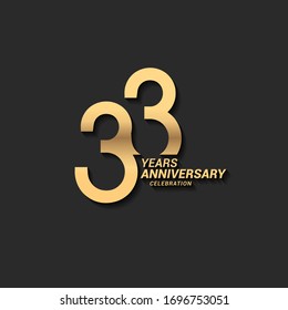 25 Years Anniversary Celebration Logotype Elegant Stock Vector (Royalty ...