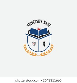 3300 educational logo school college university learning institute book academy organization