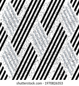 3302 Background with black and silver gray streaks. Seamless vector illustration eps 10.