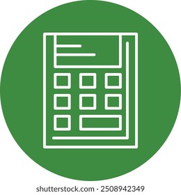 332 - Calculator Flat Vector Icon Design