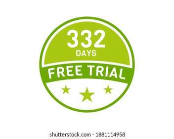 332 days free trial. 332 day Free trial badges