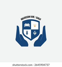 3323 educational logo school college university learning institute book academy organization