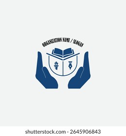 3333 educational logo school college university learning institute book academy organization