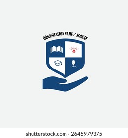 3371 educational logo school college university learning institute book academy organization