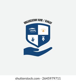 3376 educational logo school college university learning institute book academy organization