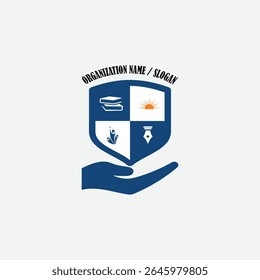 3377 educational logo school college university learning institute book academy organization