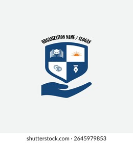 3378 educational logo school college university learning institute book academy organization