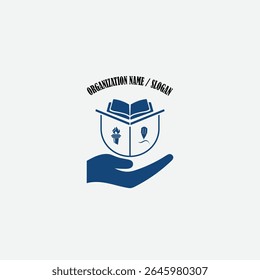3384 educational logo school college university learning institute book academy organization