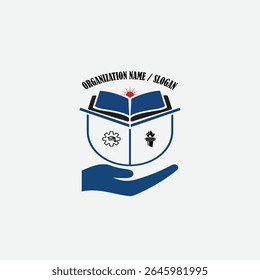 3393 educational logo school college university learning institute book academy organization