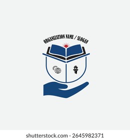 3398 educational logo school college university learning institute book academy organization