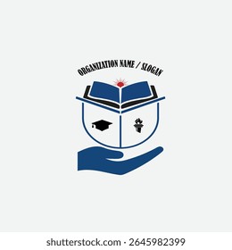 3399 educational logo school college university learning institute book academy organization