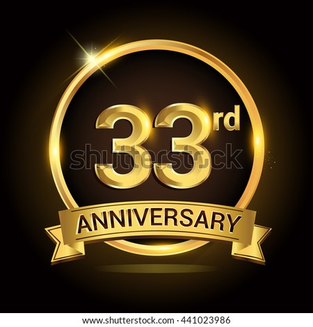 33rd golden anniversary logo